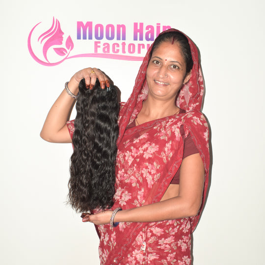 Blunt cut 28" Inch 1 Bundle Wavy hair
