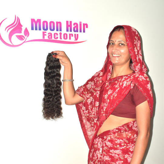 Blunt cut 28" Inch 1 Bundle Wavy hair