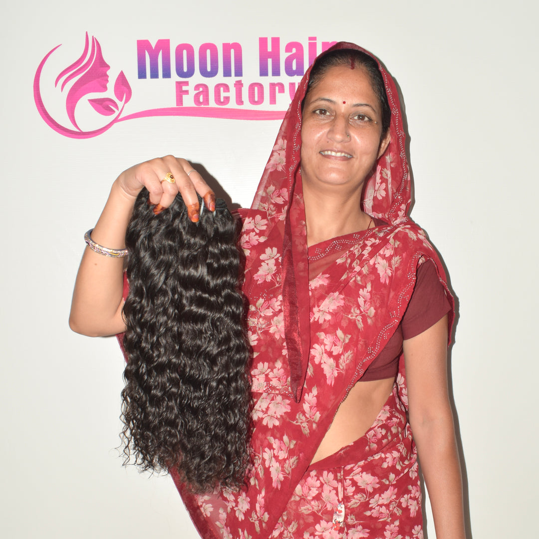 Blunt cut 28" Inch 1 Bundle Wavy hair