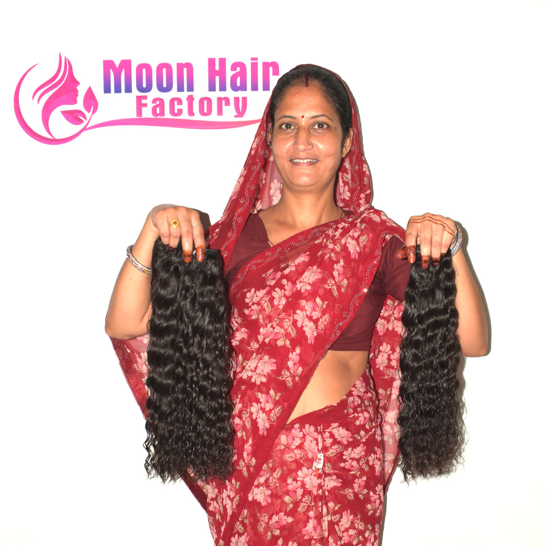 Blunt cut 28" Inch 1 Bundle Wavy hair