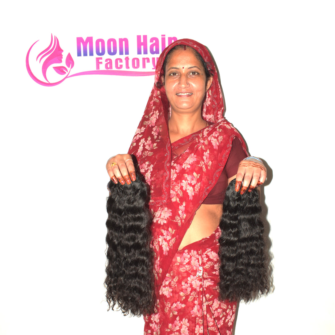 Blunt cut 28" Inch 1 Bundle Wavy hair