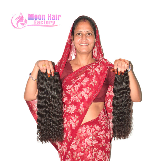 Blunt cut 28" Inch 1 Bundle Wavy hair