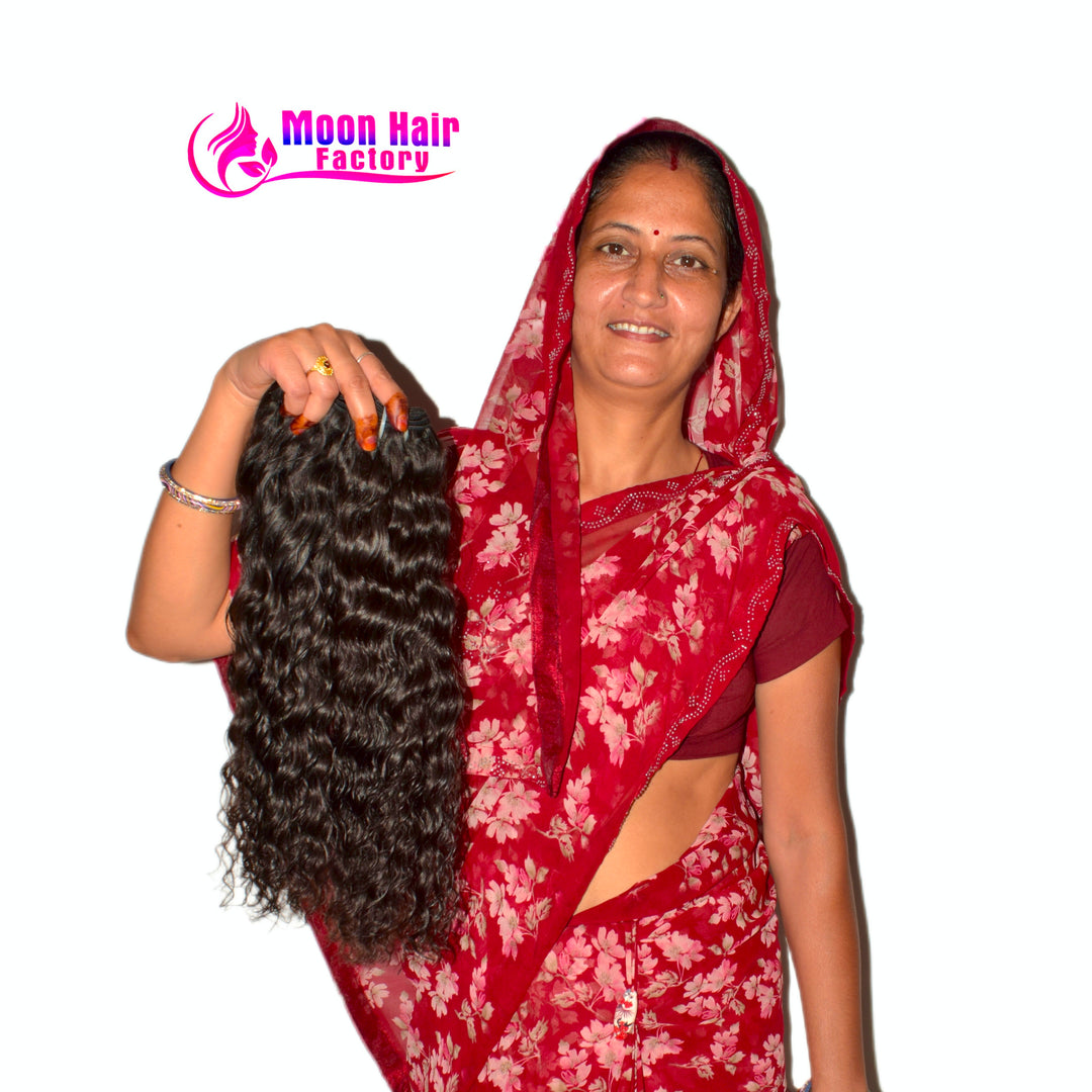 Blunt cut 14" Inch 1 Bundle Curly hair