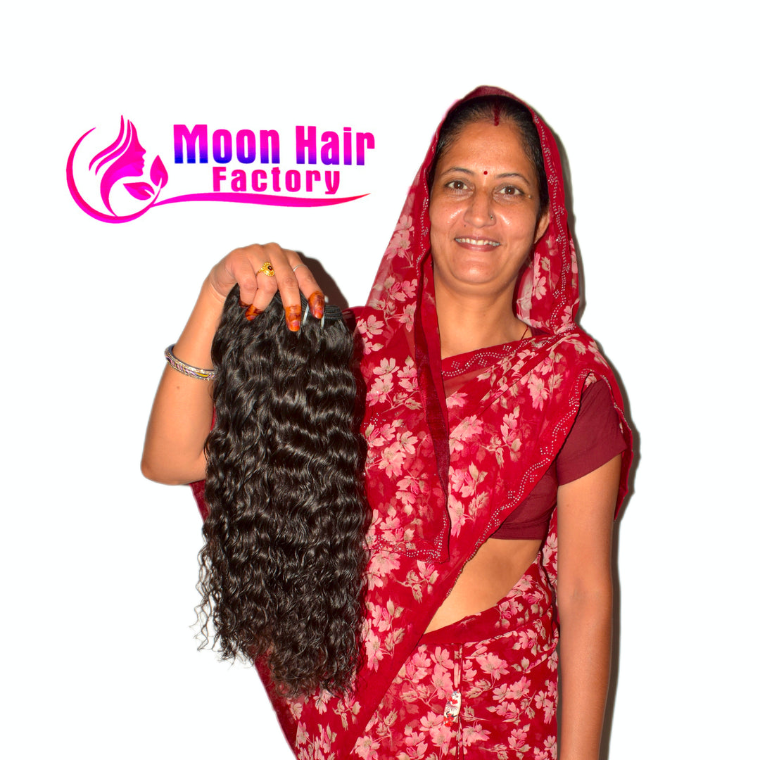 Blunt cut 14" Inch 1 Bundle Curly hair