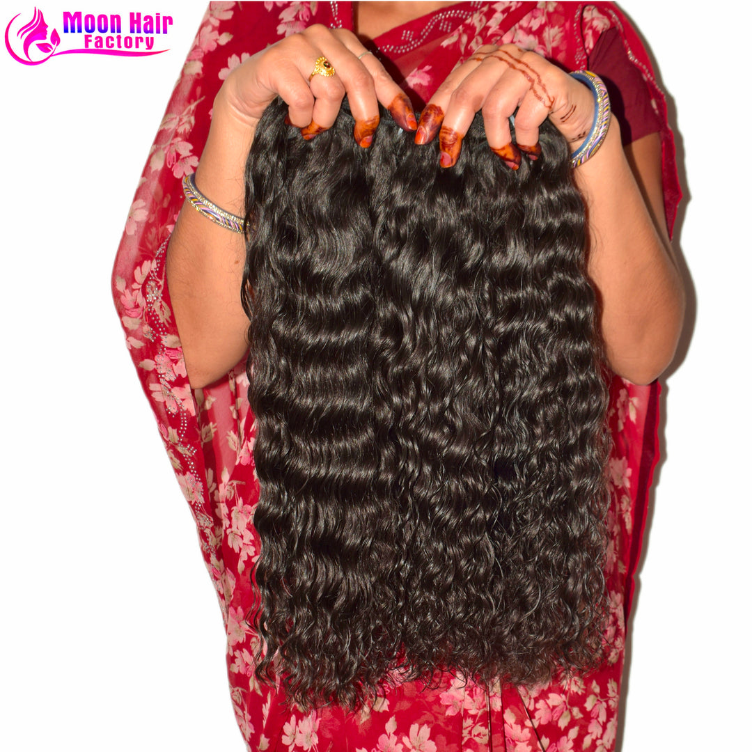 Blunt cut 14" Inch 1 Bundle Curly hair